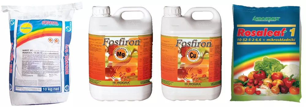 Rosasol / Fosfiron Mg / Fosfiron Cu / Rosaleaf 1